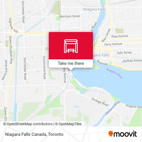 Niagara Falls Canada map