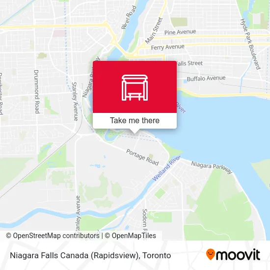 Niagara Falls Canada (Rapidsview) map