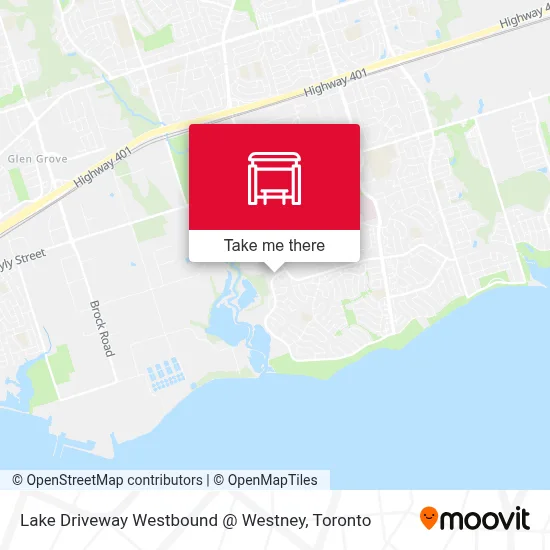 Lake Driveway Westbound @ Westney map