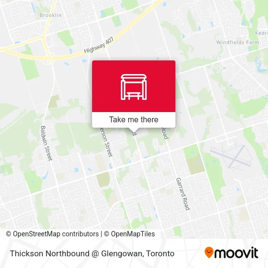 Thickson Northbound @ Glengowan map