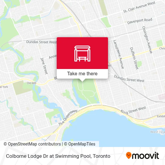 Colborne Lodge Dr at Swimming Pool map