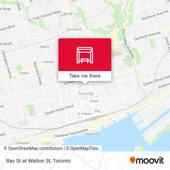 Bay St at Walton St map