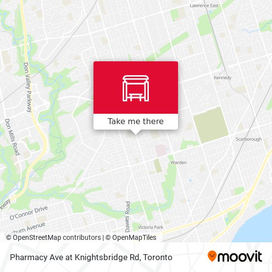 Pharmacy Ave at Knightsbridge Rd map