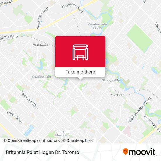 Britannia Rd at Hogan Dr map