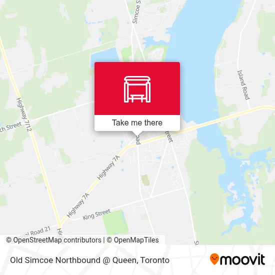 Old Simcoe Northbound @ Queen map