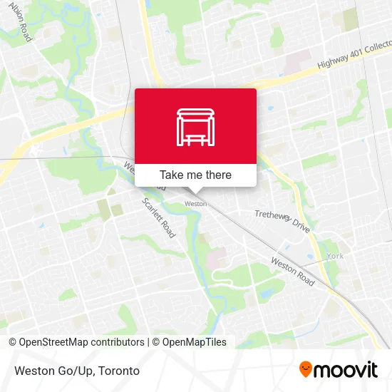 Weston Go/Up map
