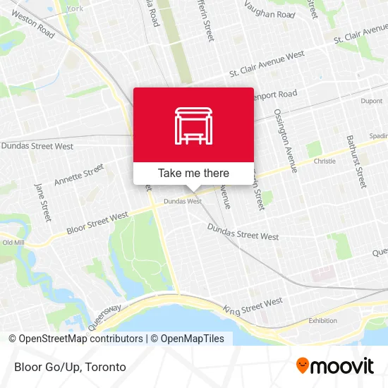Bloor Go/Up map