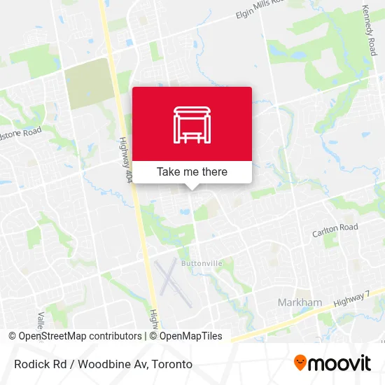 Rodick Rd / Woodbine Av map