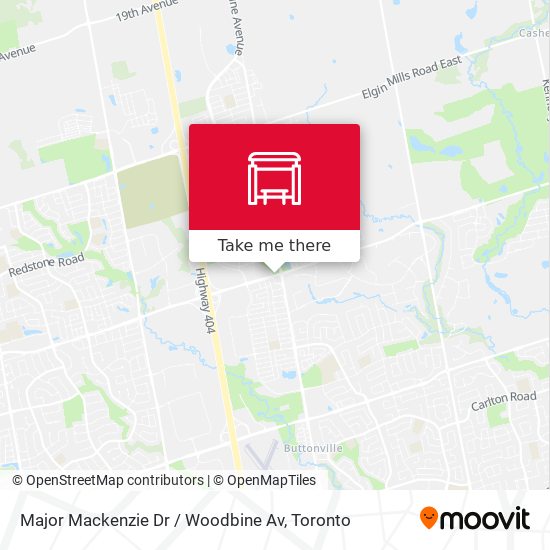 Major Mackenzie Dr / Woodbine Av plan