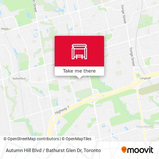 Autumn Hill Blvd / Bathurst Glen Dr plan