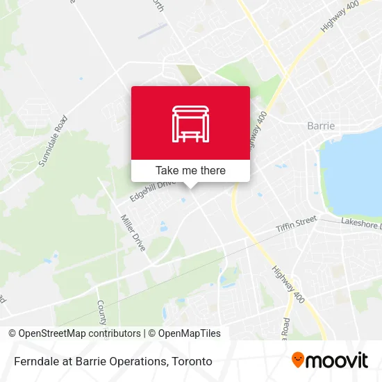Ferndale at Barrie Operations map
