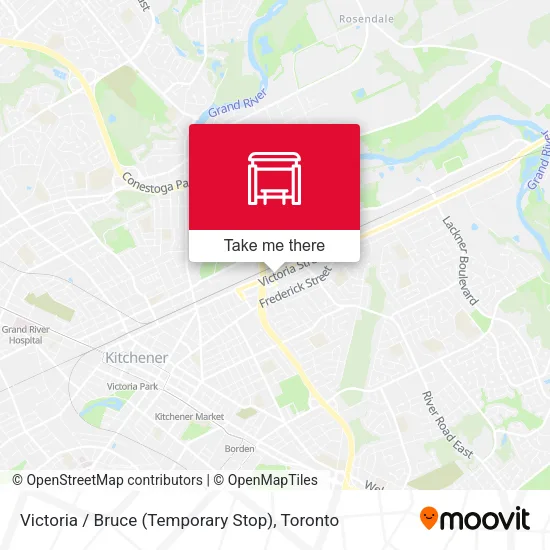 Victoria / Bruce (Temporary Stop) map