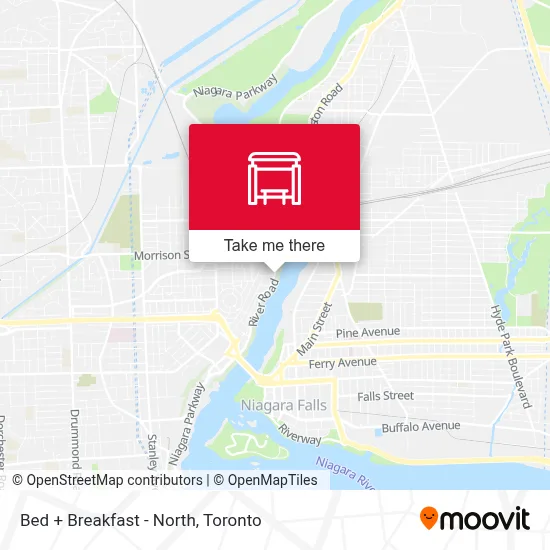 Bed + Breakfast - North map