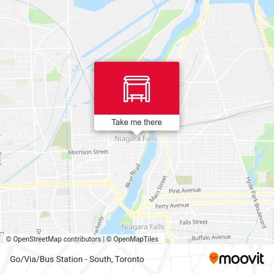 Go/Via/Bus Station - South map