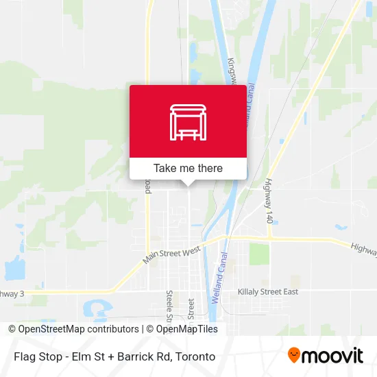 Flag Stop - Elm St + Barrick Rd map