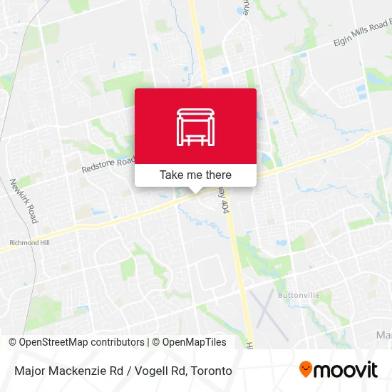 Major Mackenzie Rd / Vogell Rd map