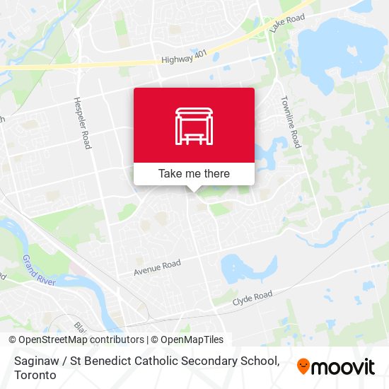Saginaw / St Benedict Catholic Secondary School map