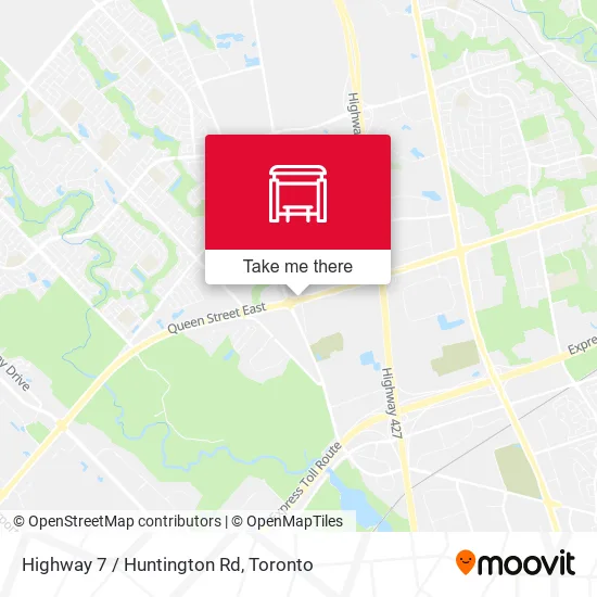 Highway 7 / Huntington Rd map
