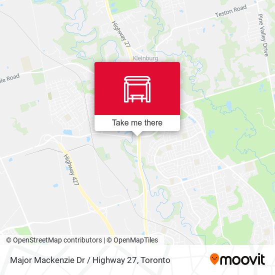 Major Mackenzie Dr / Highway 27 plan