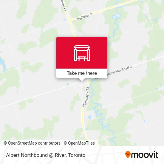 Albert Northbound @ River map