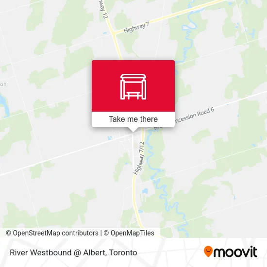 River Westbound @ Albert map