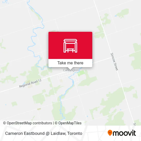 Cameron Eastbound @ Laidlaw map