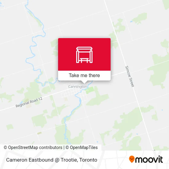 Cameron Eastbound @ Trootie map