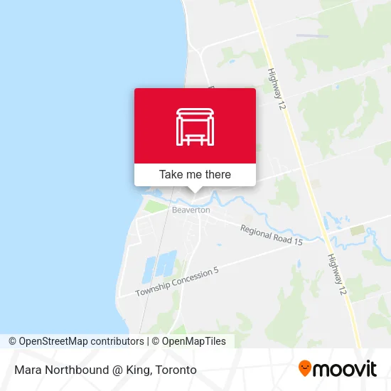 Mara Northbound @ King map