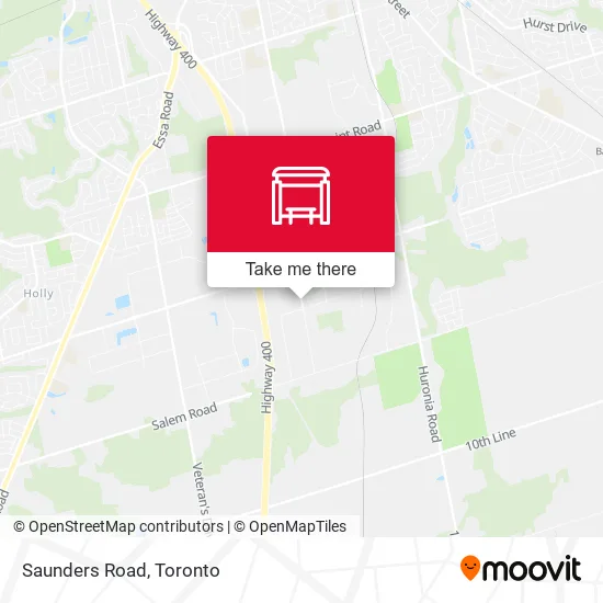 Saunders Road map
