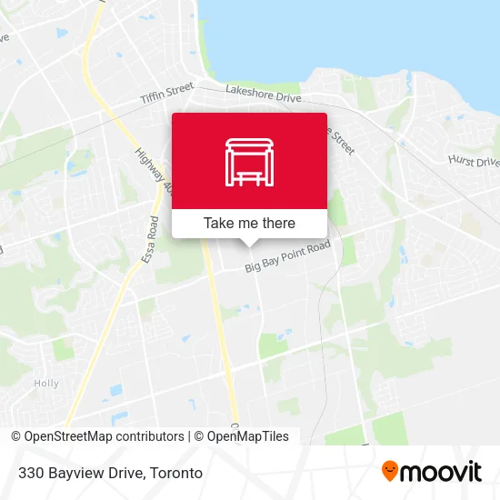 330 Bayview Drive map
