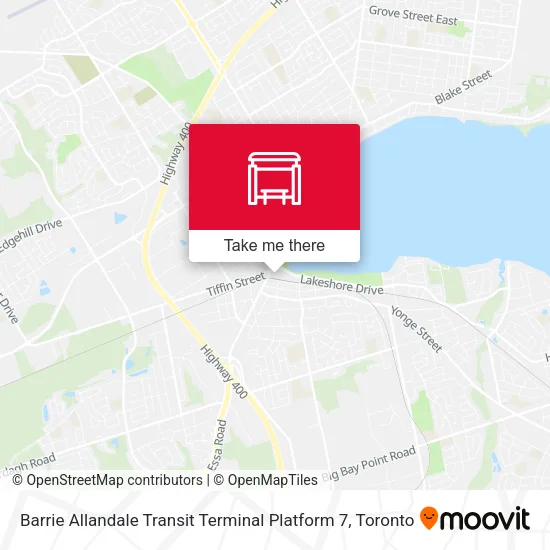 Barrie Allandale Transit Terminal Platform 7 map