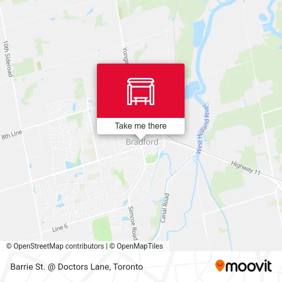 Barrie St. @ Doctors Lane map