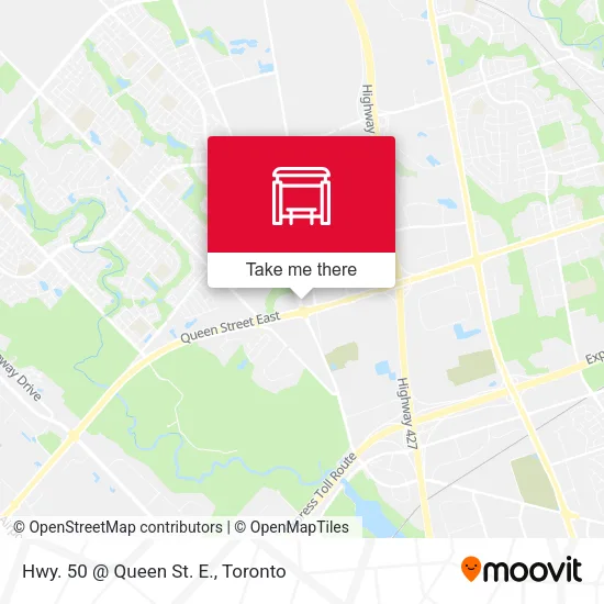 Hwy. 50 @ Queen St. E. map