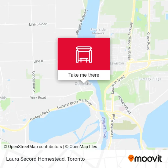 Laura Secord Homestead map