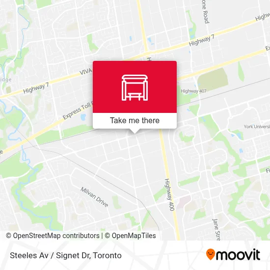 Steeles Av / Signet Dr map