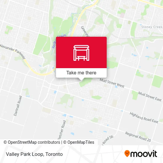 Valley Park Loop map