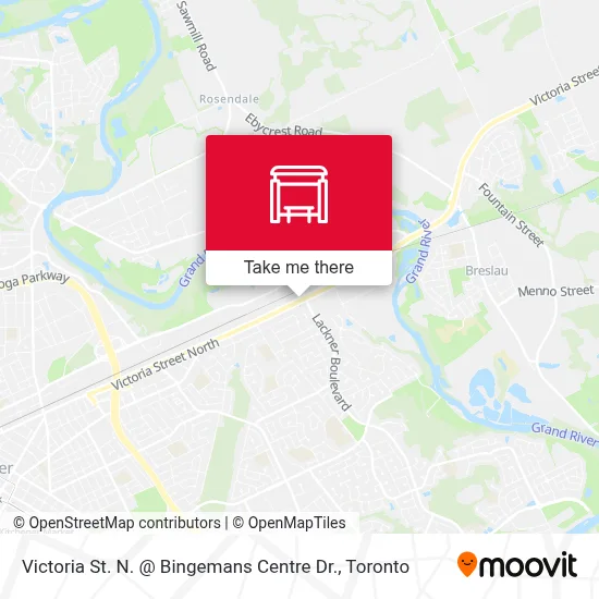 Victoria St. N. @ Bingemans Centre Dr. map