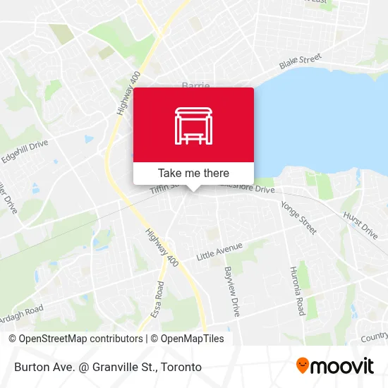 Burton Ave. @ Granville St. map