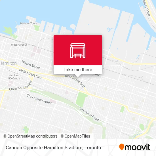 Cannon Opposite Hamilton Stadium map