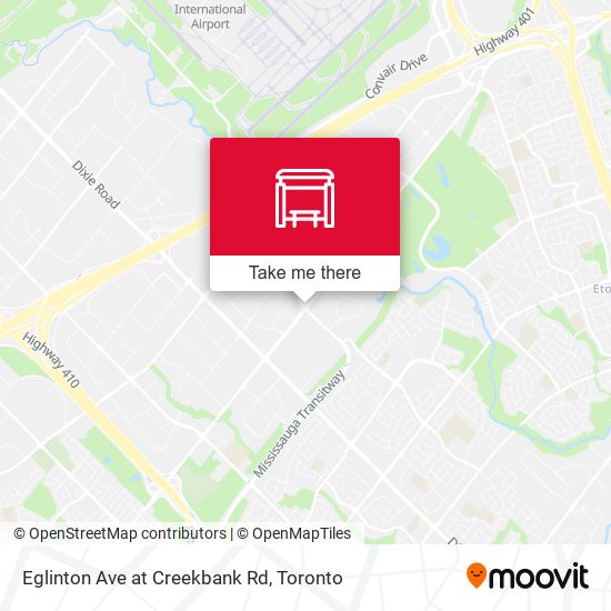 Eglinton Ave at Creekbank Rd map