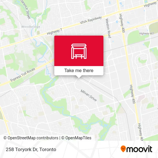 258 Toryork Dr map
