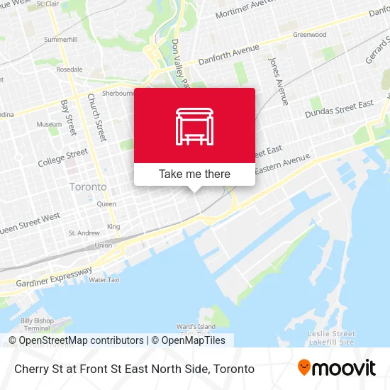Cherry St at Front St East North Side map