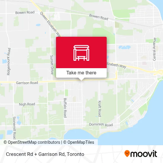 Crescent Rd + Garrison Rd map