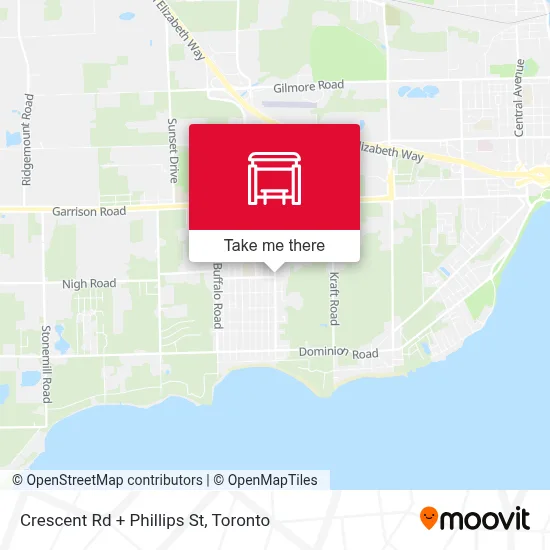Crescent Rd + Phillips St map