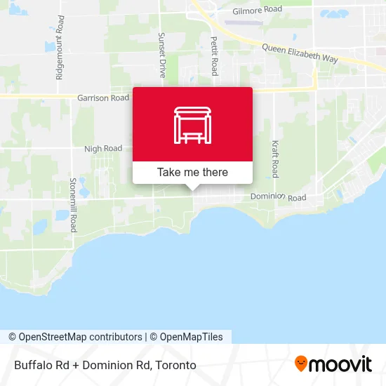 Buffalo Rd + Dominion Rd map
