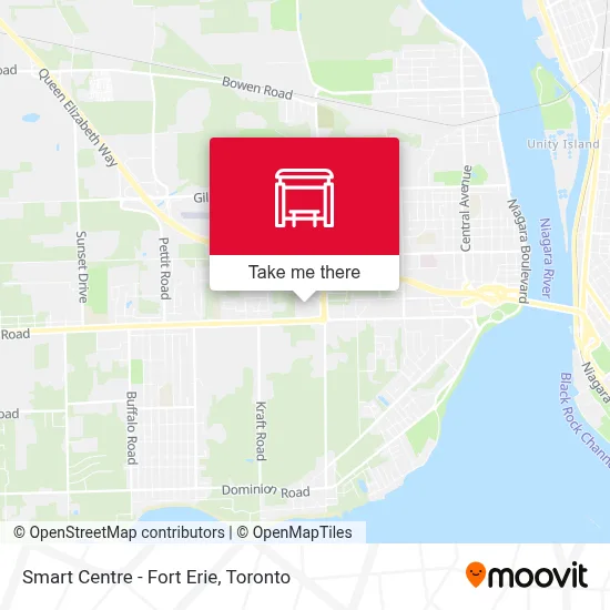 Smart Centre - Fort Erie map