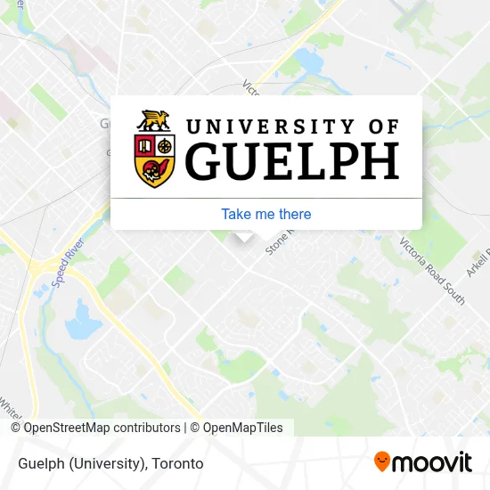 Guelph (University) map