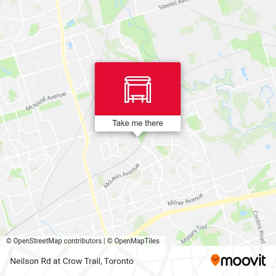 Neilson Rd at Crow Trail map