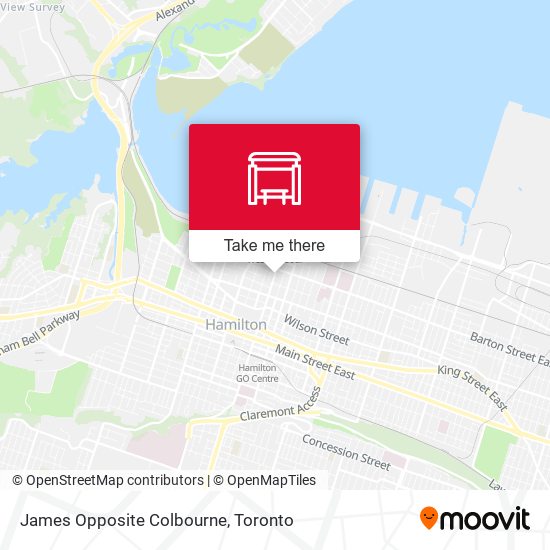James Opposite Colbourne map