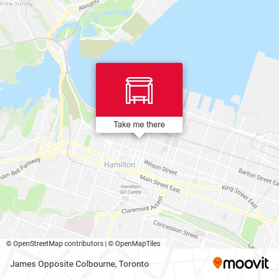 James Opposite Colbourne map